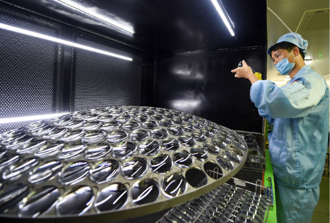 Danyang glasses factory lens coating production line