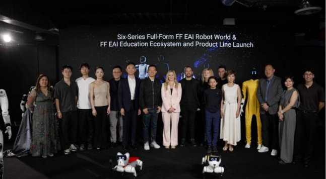 Faraday Future FX Navi launch event with team