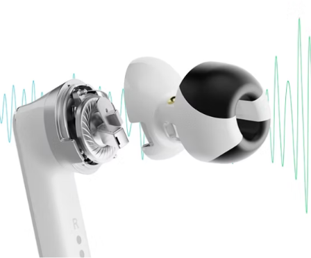 NAOYUN Veetra Alpha EEG earphone exploded view showing internal components