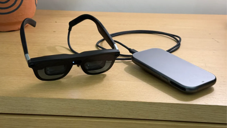 Xreal Aura glasses with compute unit