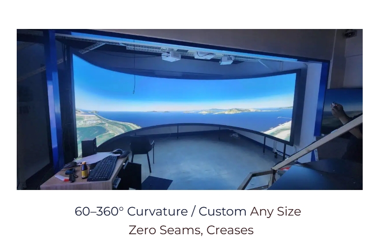 Curved Projection Screen