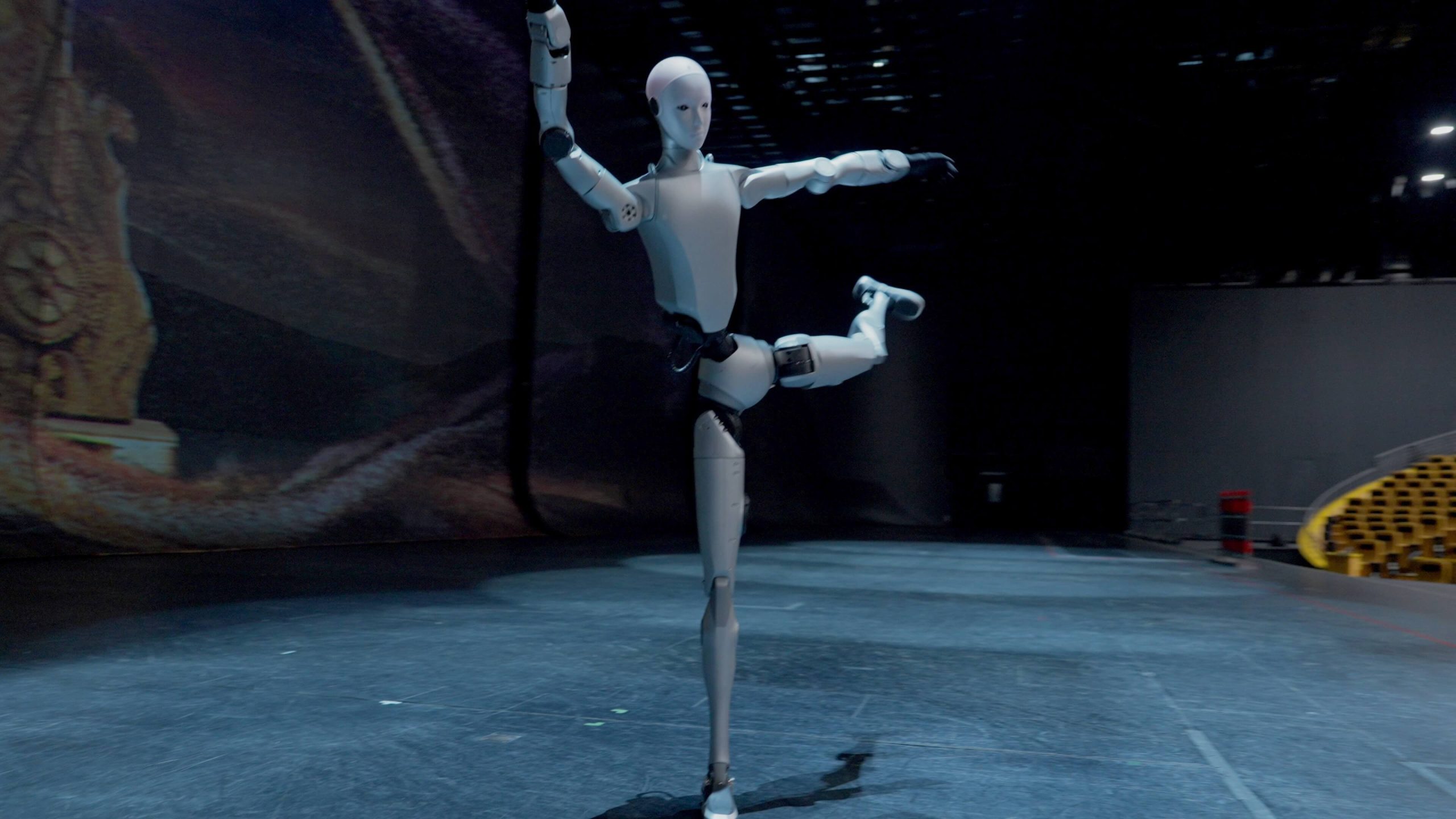 One-legged balance pose