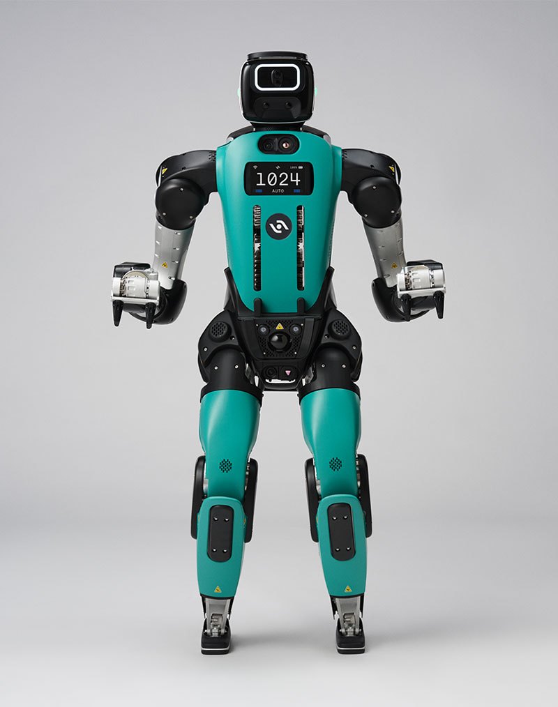 Agility Digit humanoid robot full-body studio portrait