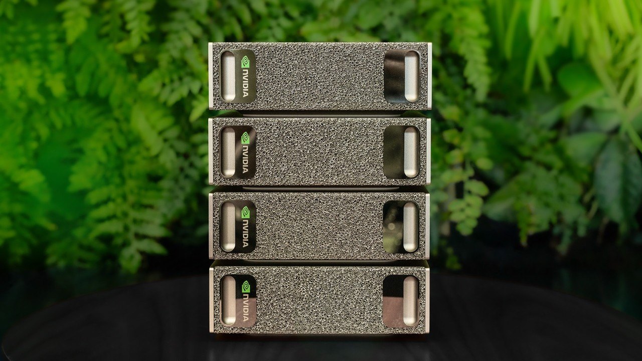 Stacked DGX Spark modules with unified memory architecture