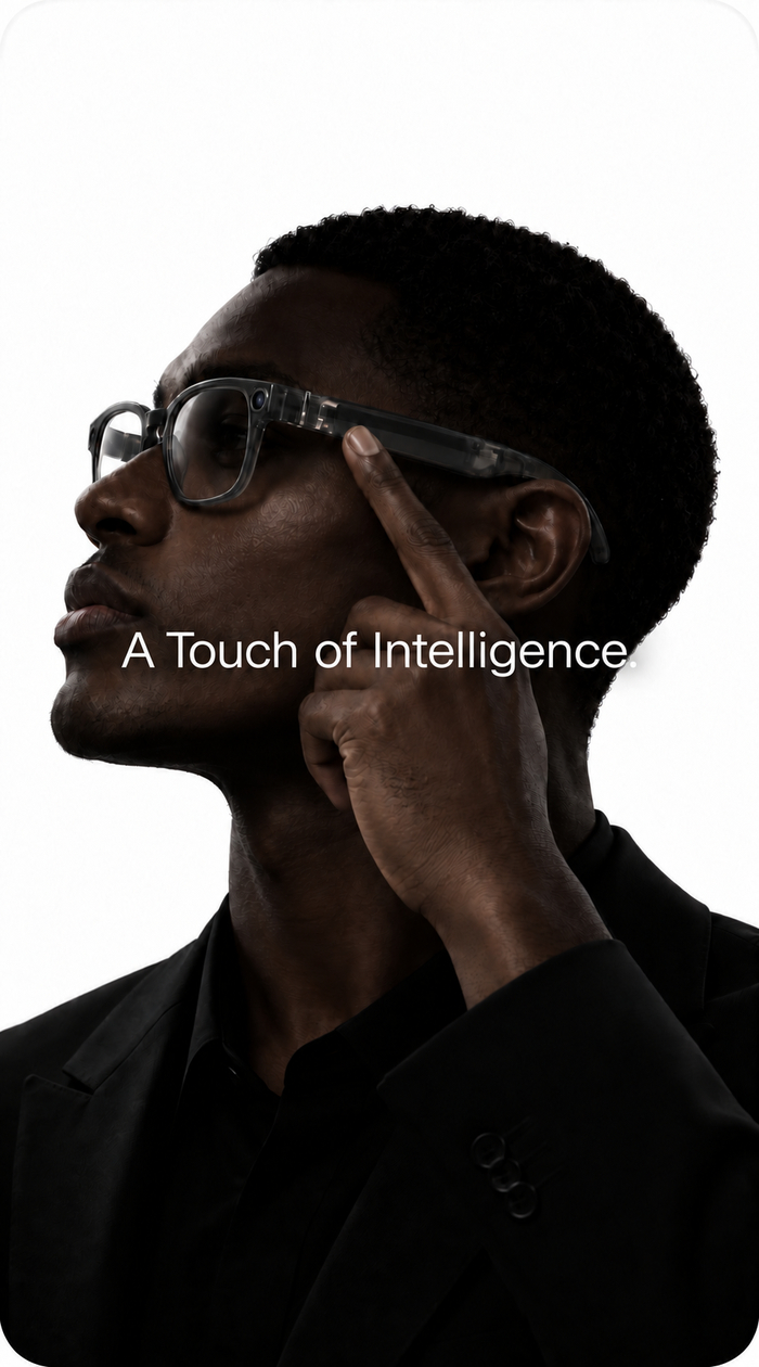 Smart glasses side profile